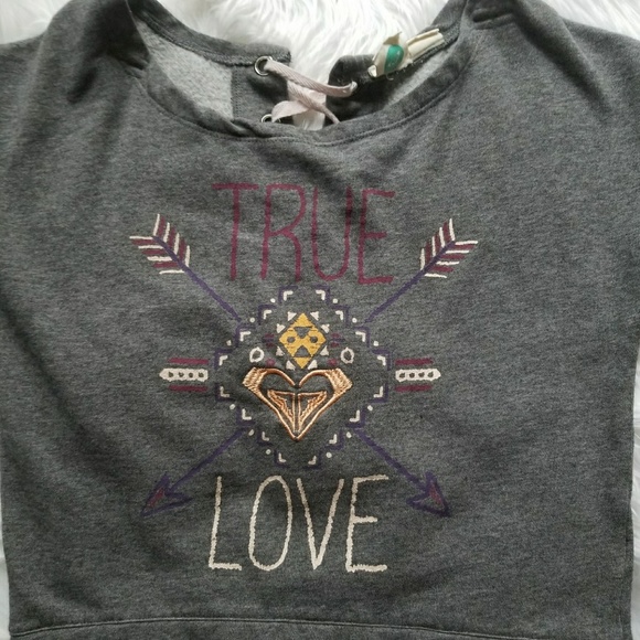 Roxy Girls True Love Pullover Lace Hoodie - Picture 4 of 8